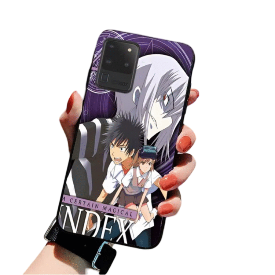 Anime A Certain Magical Index Kamijou Touma And Mikoto Misaka Samsung Phone Case Anime A Certain Magical Index Kamijou Touma And Mikoto Misaka Samsung Phone Case