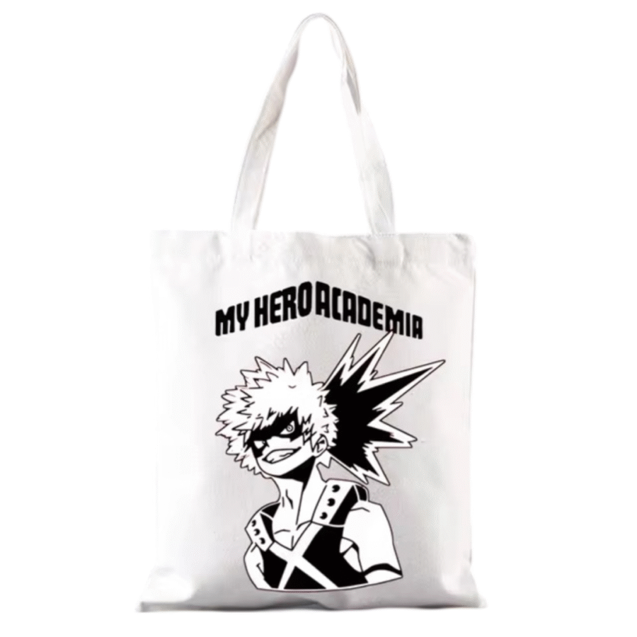 Anime My Hero Academia Katsuki Bakugo White Shoulder Bag Anime My Hero Academia Katsuki Bakugo White Shoulder Bag