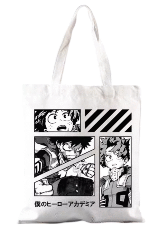 Anime My Hero Academia Izuku Midoriya White Shoulder Bag