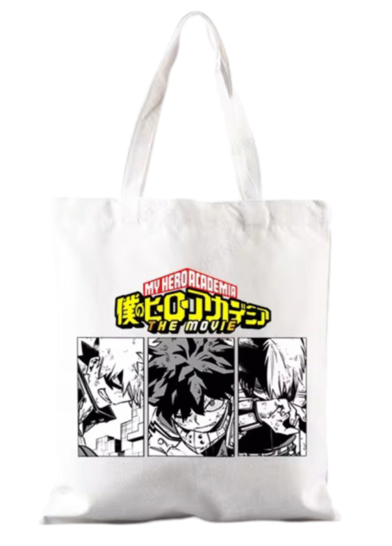 Anime My Hero Academia Character White Shoulder Bag