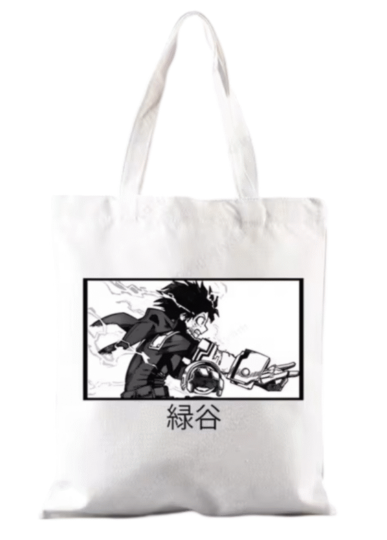 My Hero Academia Anime Izuku Midoriya White Shoulder Bag