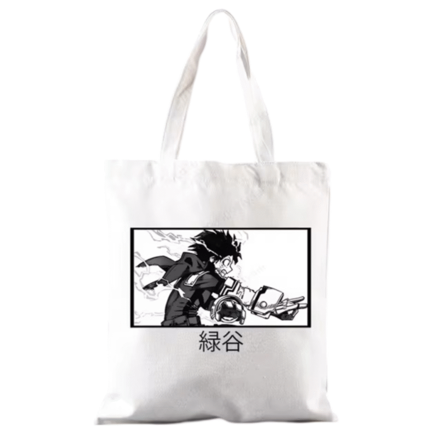 My Hero Academia Anime Izuku Midoriya White Shoulder Bag My Hero Academia Anime Izuku Midoriya White Shoulder Bag