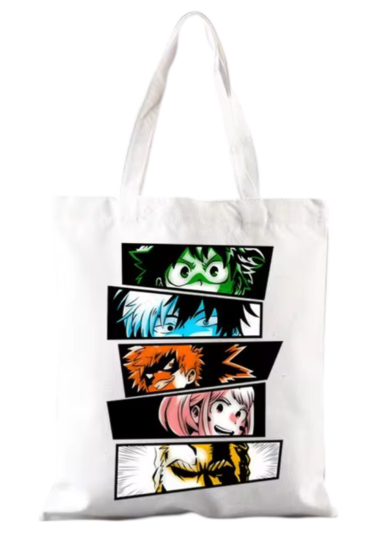 My Hero Academia Anime Character White Shoulder Bag