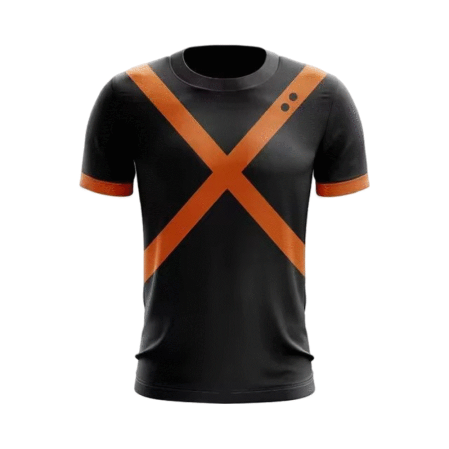 My Hero Academia Katsuki Bakugo Anime 3D Printed T-Shirt My Hero Academia Katsuki Bakugo Anime 3D Printed T-Shirt