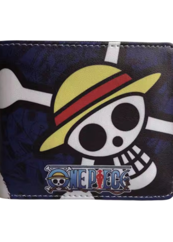 Anime One Piece Straw Hat Skull PU Leather Wallet