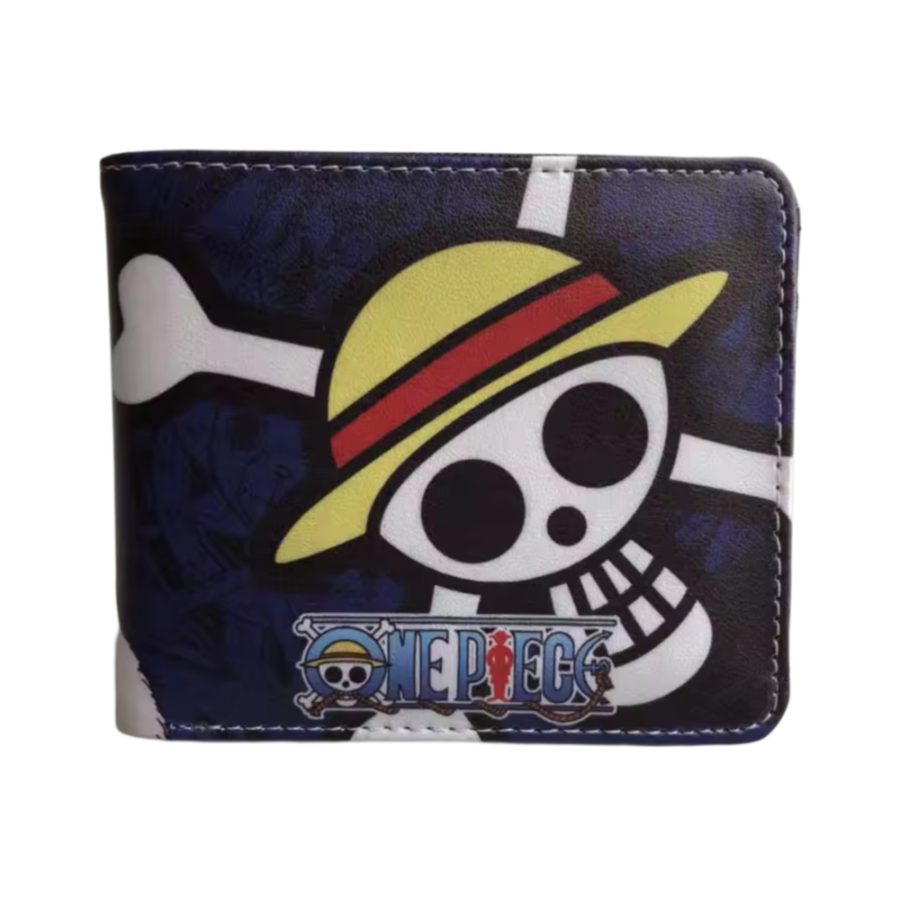Anime One Piece Straw Hat Skull PU Leather Wallet