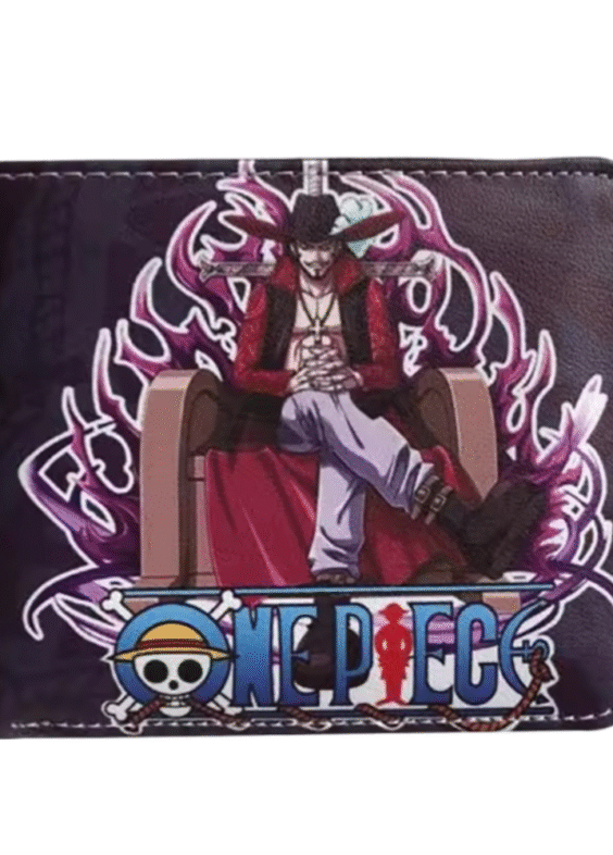 Anime One Piece Dracule Mihawk PU Leather Wallet