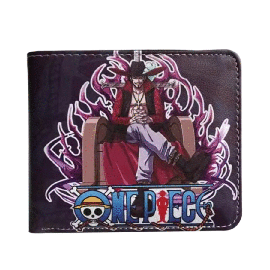 Anime One Piece Dracule Mihawk PU Leather Wallet Anime One Piece Dracule Mihawk PU Leather Wallet