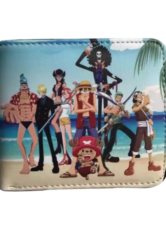 One Piece Anime Pirates Crew Printed PU Leather Wallet