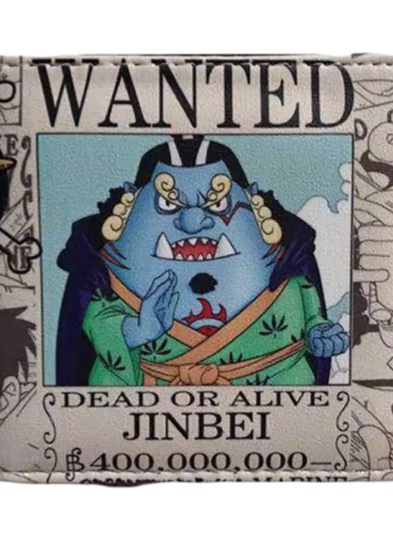 Anime One Piece Dead Or Alive Jinbe PU Leather Wallet
