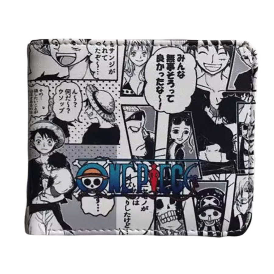 Anime One Piece Manga Characters Printed PU Leather Wallet Anime One Piece Manga Characters Printed PU Leather Wallet