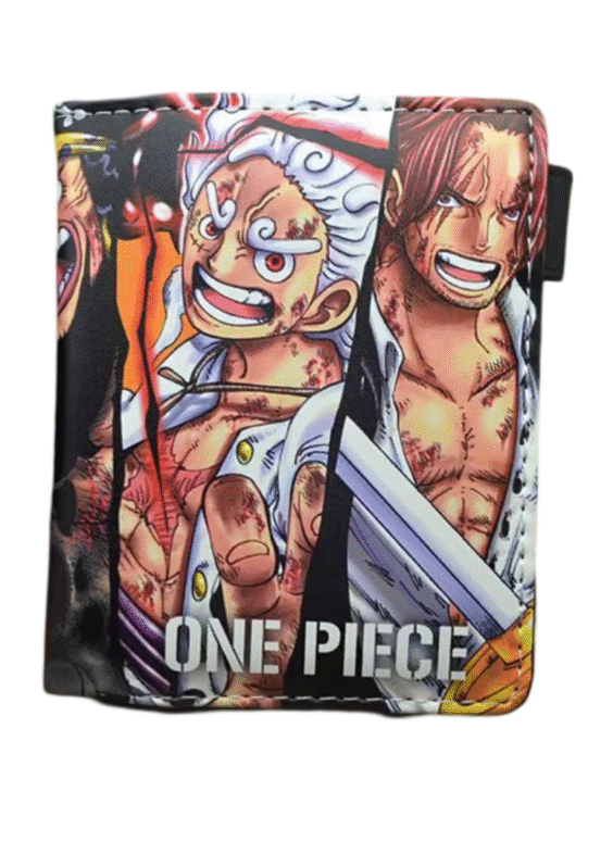 Anime One Piece Gear 5 Luffy And Shanks Wallet