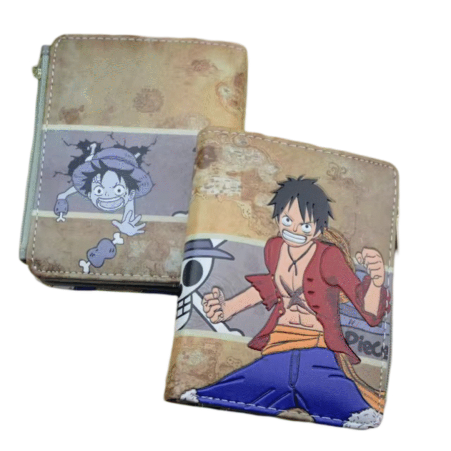 Anime One Piece Monkey D. Luffy Leather Wallet Anime One Piece Monkey D. Luffy Leather Wallet