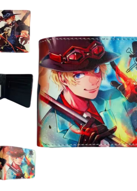 Anime One Piece Sabo Printed PU Leather Wallet