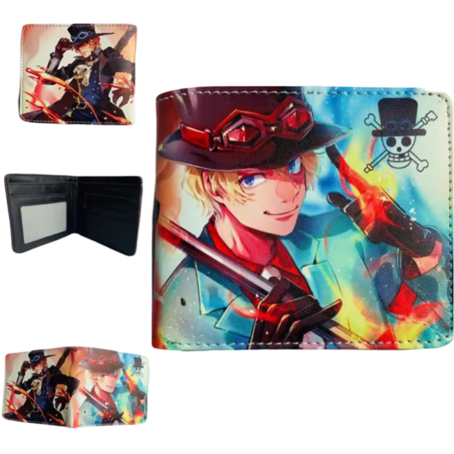 Anime One Piece Sabo Printed PU Leather Wallet