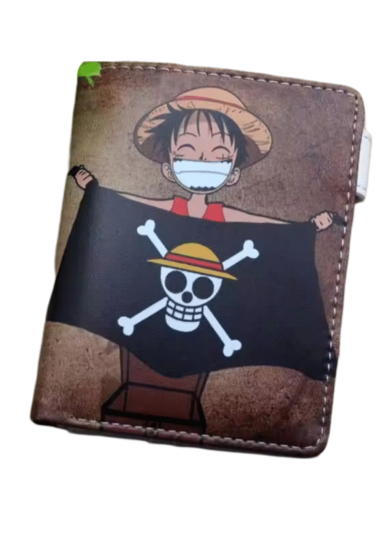 Anime One Piece Luffy With Flag Wallet
