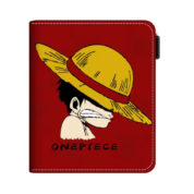 Anime One Piece Monkey D. Luffy Red Wallet