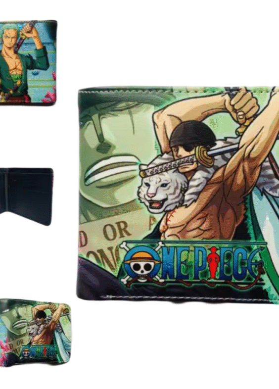 Anime One Piece Dead Or Alive Roronoa Zoro PU Leather Wallet