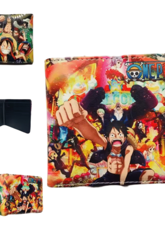 Anime One Piece Film: Gold Printed PU Leather Wallet