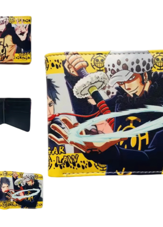 One Piece Anime Trafalgar D. Water Law PU Leather Wallet