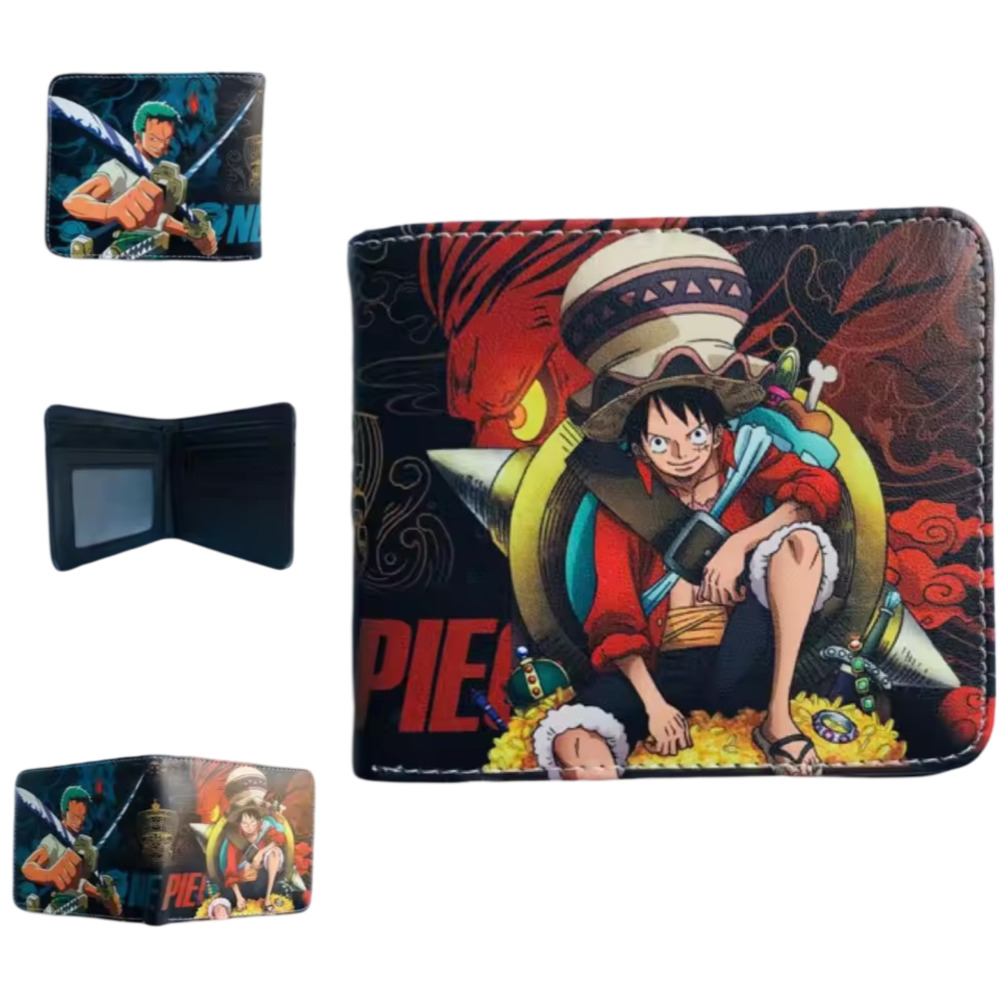 Anime One Piece Luffy And Zoro Printed PU Leather Wallet Anime One Piece Luffy And Zoro Printed PU Leather Wallet