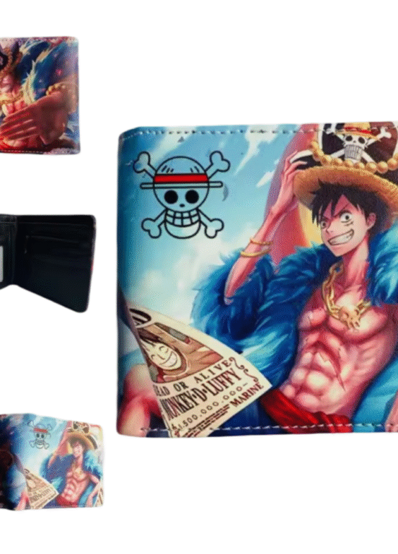 Anime One Piece Luffy Printed Two Fold Wallet