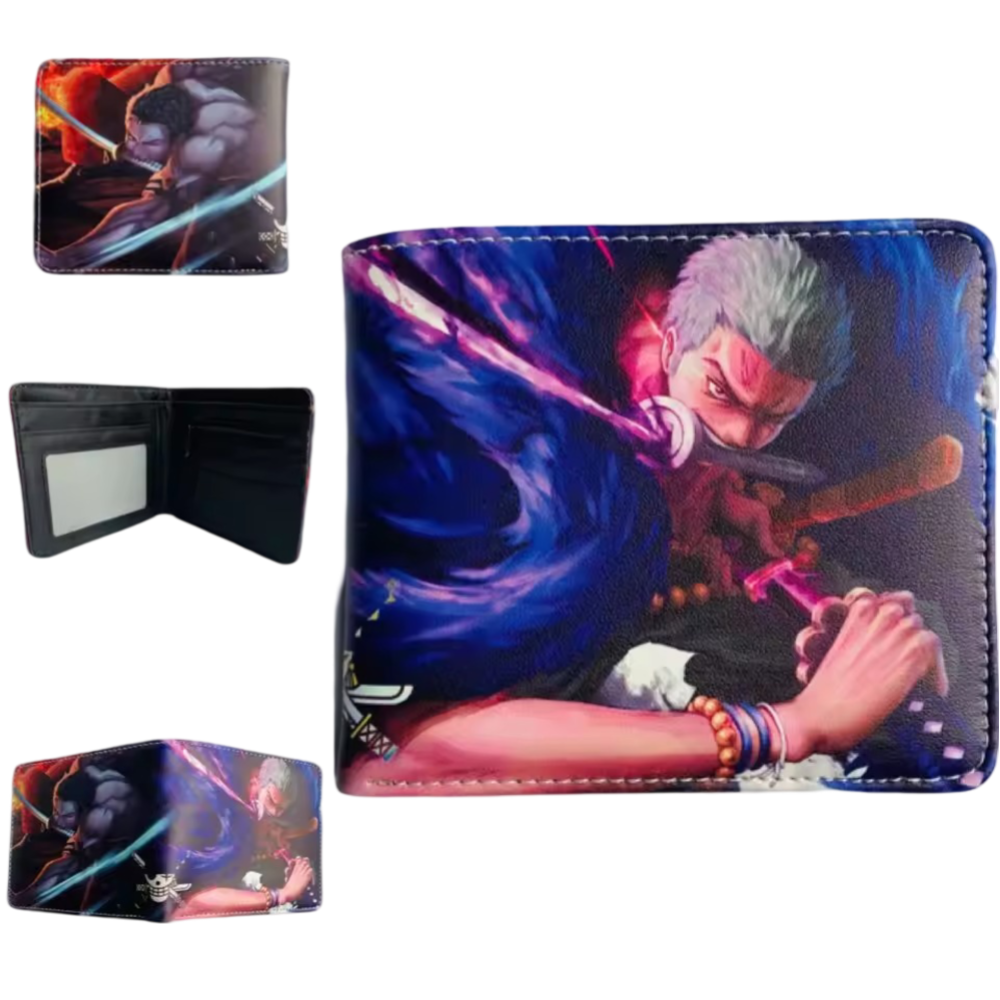 One Piece Anime Roronoa Zoro Printed PU Leather Wallet One Piece Anime Roronoa Zoro Printed PU Leather Wallet