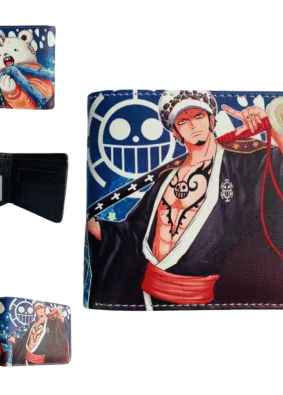 One Piece Anime Trafalgar D. Water Law Printed PU Leather Wallet