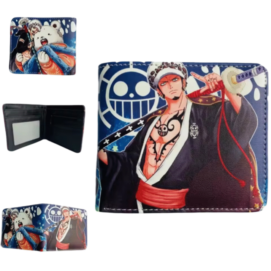 One Piece Anime Trafalgar D. Water Law Printed PU Leather Wallet One Piece Anime Trafalgar D. Water Law Printed PU Leather Wallet