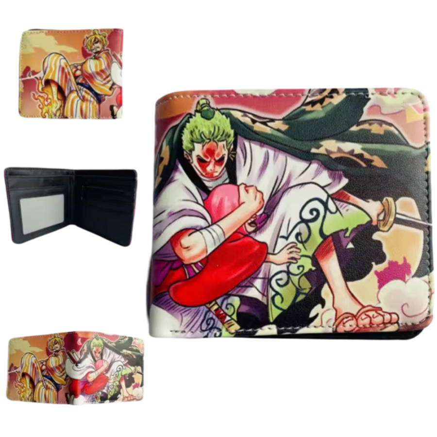 Anime One Piece Zoro Vs Sanji PU Leather Wallet