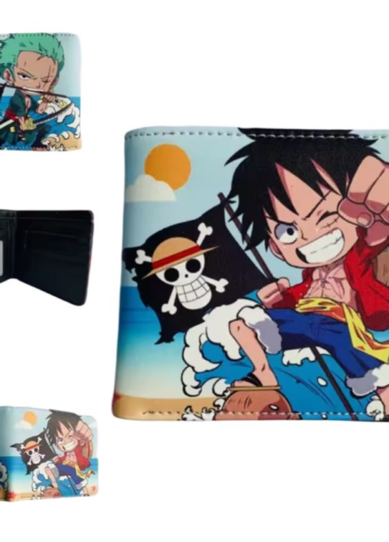 Anime One Piece Zoro Vs Luffy PU Leather Wallet