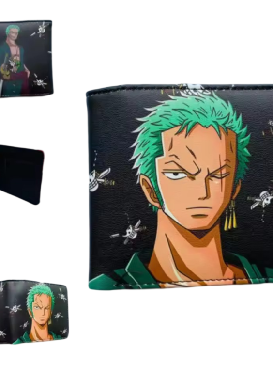 Anime One Piece Roronoa Zoro Printed PU Leather Wallet