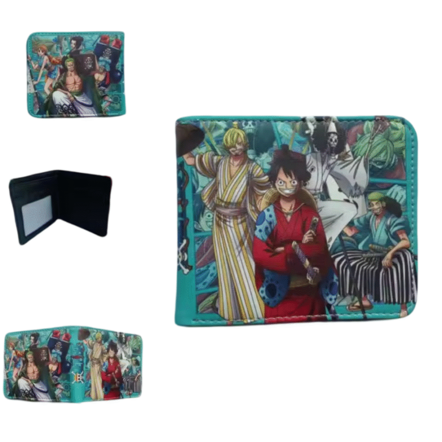 One Piece Anime Characters Printed Wallet One Piece Anime Characters Printed Wallet