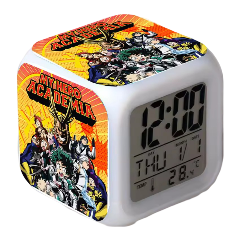 My Hero Academia Anime Characters Printed 7 Color Flash Digital Clock My Hero Academia Anime Characters Printed 7 Color Flash Digital Clock