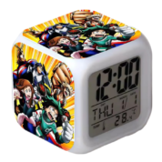 Anime My Hero Academia Characters Printed LED Digital Clock