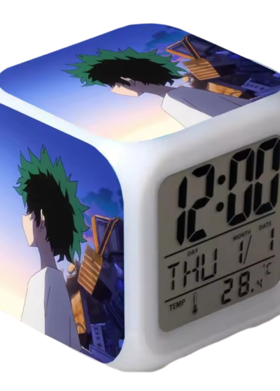 Anime My Hero Academia Izuku Midoriya Printed LED Digital Clock