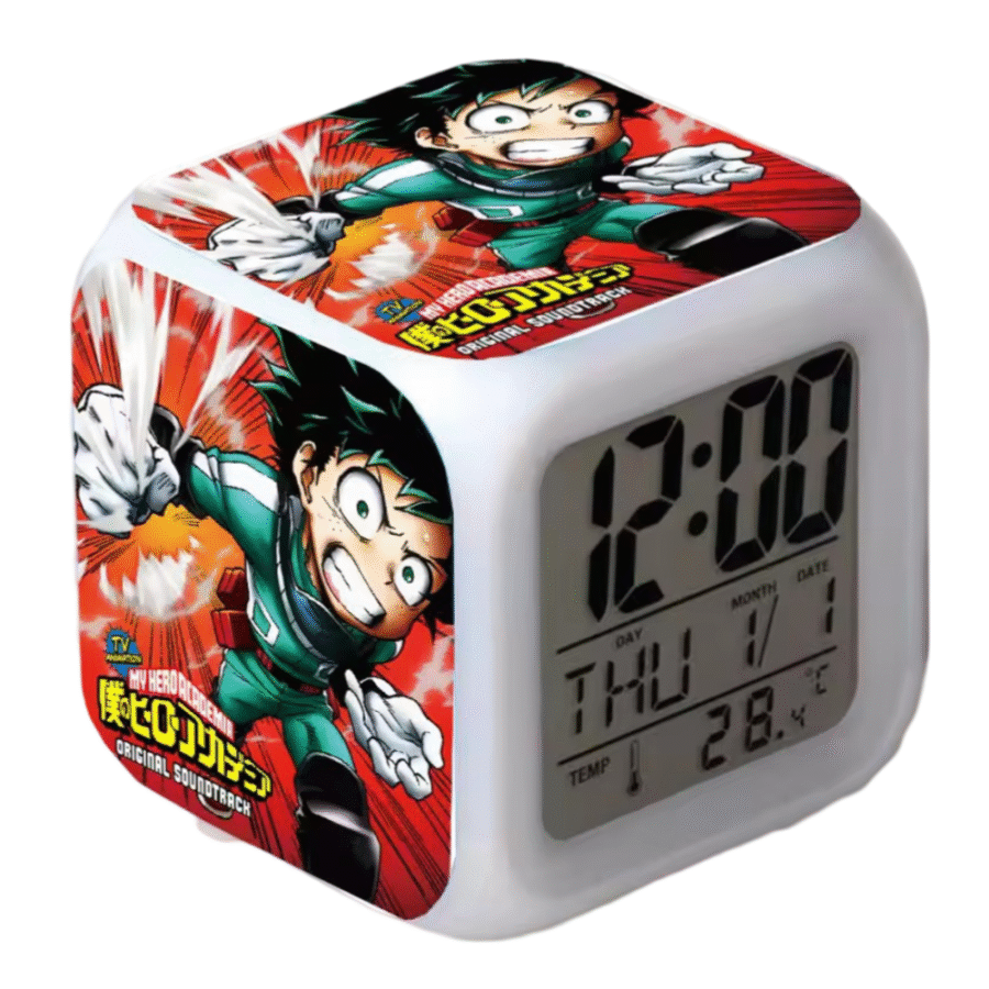 Anime My Hero Academia Original Soundtrack Printed Digital Clock Anime My Hero Academia Original Soundtrack Printed Digital Clock