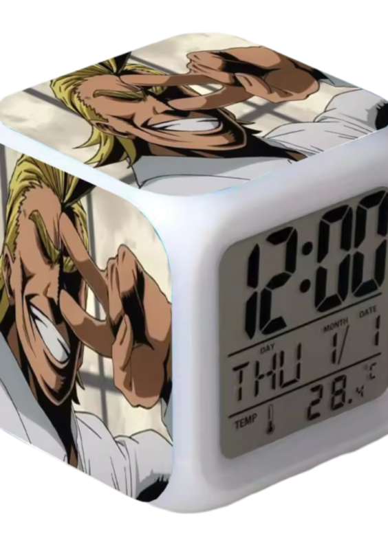 Anime My Hero Academia All Might Printed Digital Clock