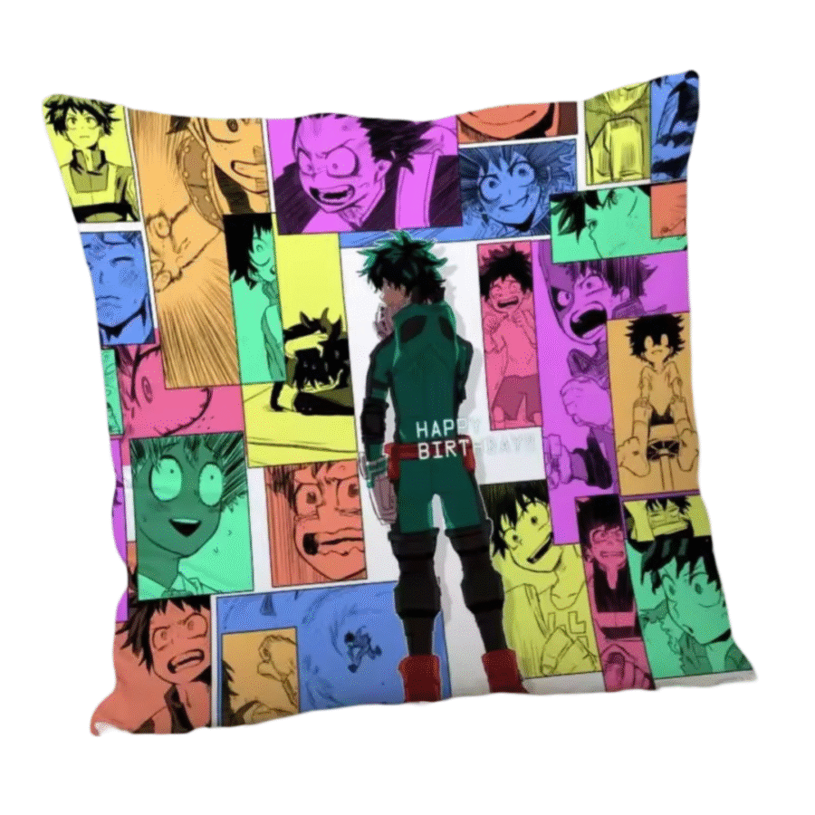 My Hero Academia Anime Izuku Midoriya Flannel Pillowcase My Hero Academia Anime Izuku Midoriya Flannel Pillowcase