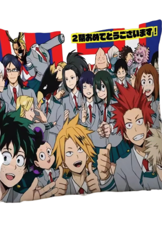My Hero Academia Character Anime Flannel Pillowcase