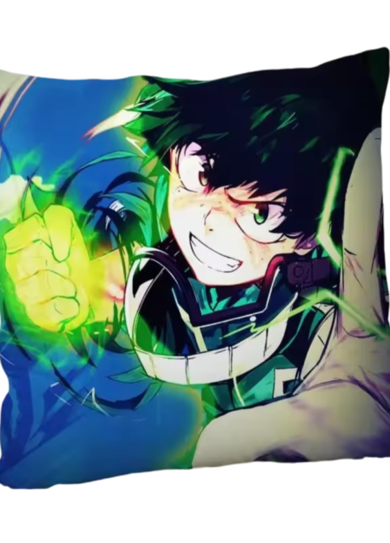 Anime My Hero Academia Izuku Midoriya Printed Flannel Pillowcase