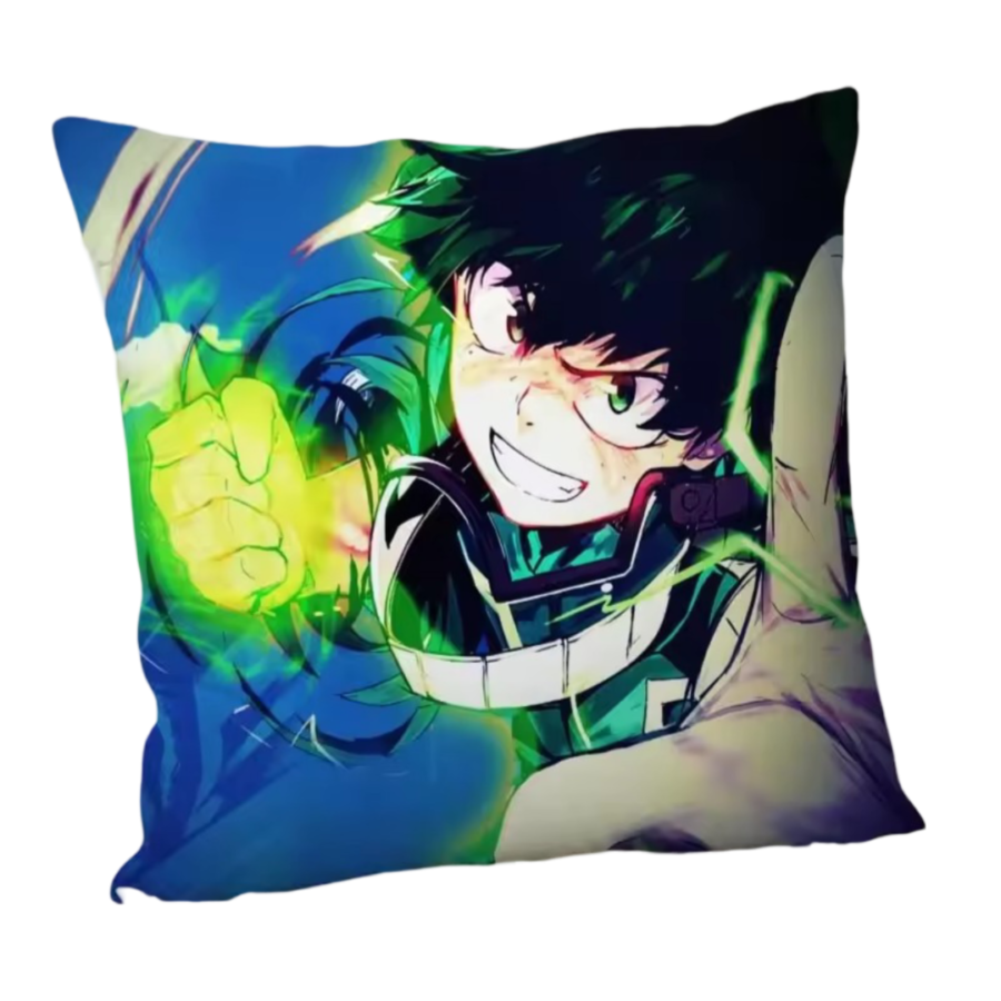 Anime My Hero Academia Izuku Midoriya Printed Flannel Pillowcase