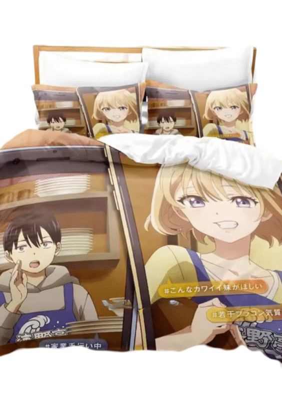 Anime Erika Amano And Nagi Umino Bedding Set