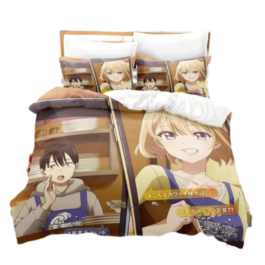 Anime Erika Amano And Nagi Umino Bedding Set Anime Erika Amano And Nagi Umino Bedding Set