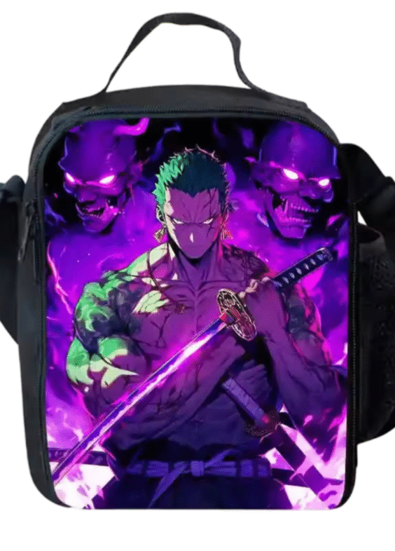 One Piece Anime Roronoa Zoro Student Lunch Bag