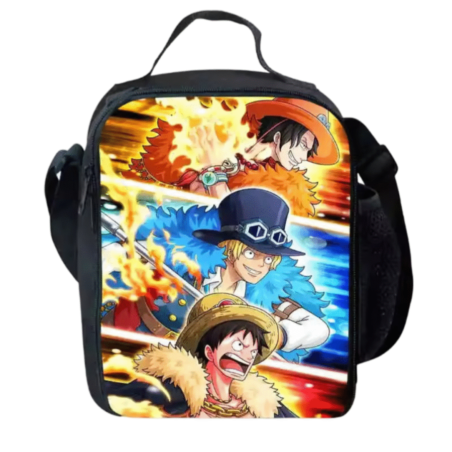 Anime One Piece Luffy And Ace With Sabo Lunch Bag Anime One Piece Luffy And Ace With Sabo Lunch Bag