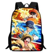 Anime One Piece Luffy And Ace With Sabo Backpack