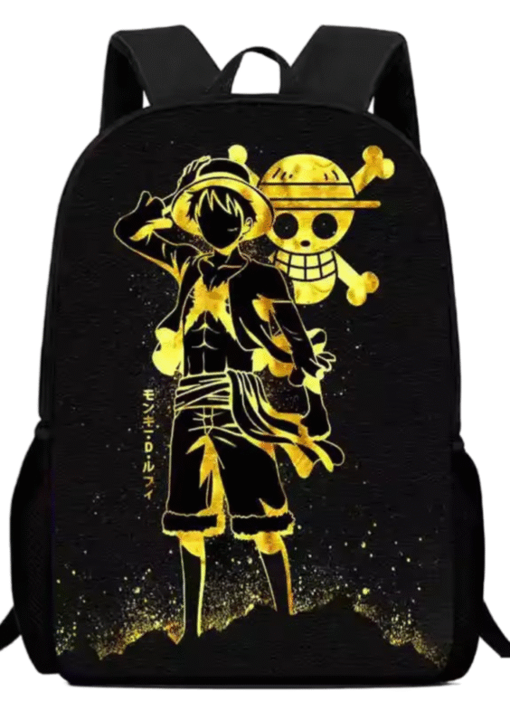 One Piece Anime Luffy And Symbol Backpack
