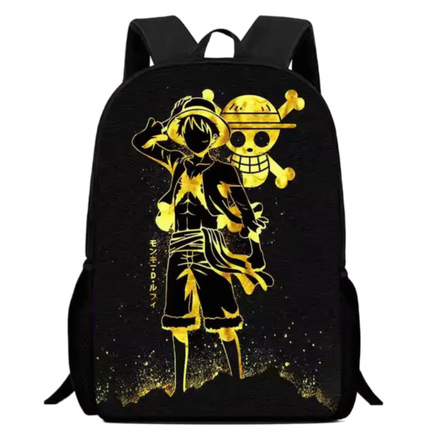One Piece Anime Luffy And Symbol Backpack One Piece Anime Luffy And Symbol Backpack