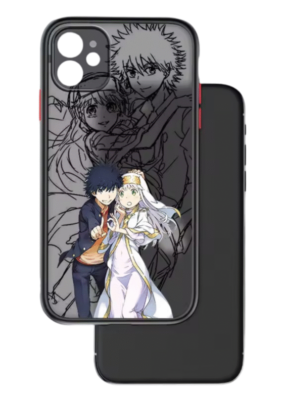 A Certain Magical Index Anime Kamijou Touma And Index Apple iPhone Case